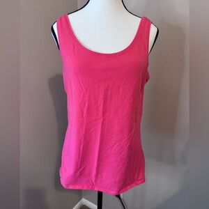 Nic + Zoe coral Scoop Neck Tank Top size large